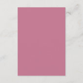 Roze bloemboog verjaardagsfeest uitnodiging (Achterkant)