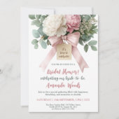 Roze Bloemboog Vrijgezellenfeest Kaart (Voorkant)