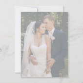 Roze bloembruiloft bedankkaart (Achterkant)