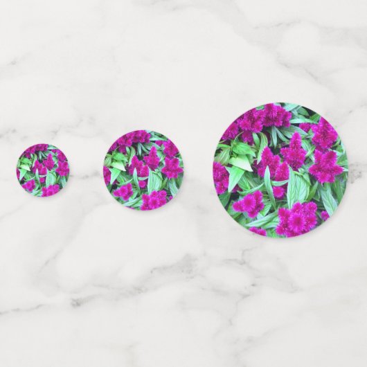 Roze bloemconfetti confetti (Voorkanten)