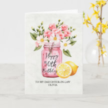 Roze Bloemdochter in de wet 50ste verjaardag