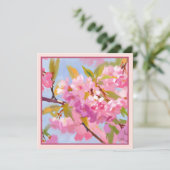 Roze bloemen (Staand voorkant)