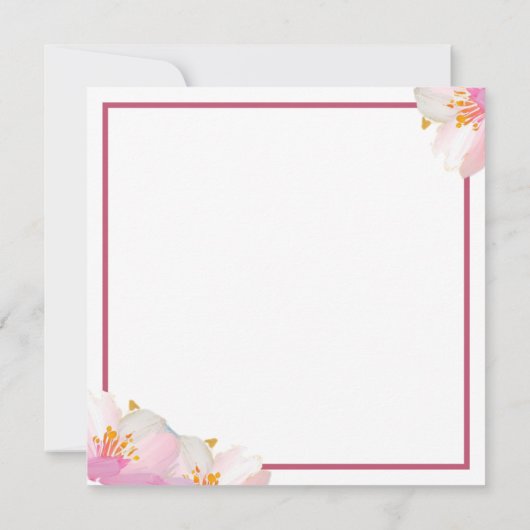 Roze bloemen (Achterkant)