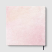 Roze Bloemen 15e Verjaardag Script Party Zilveren  Gastenboek (Achterkant)