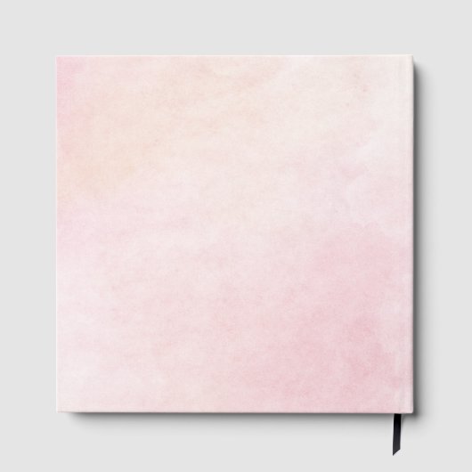 Roze Bloemen 15e Verjaardag Script Party Zilveren  Gastenboek (Achterkant)