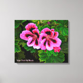 Roze bloemen 1 canvas afdruk (Voorkant)