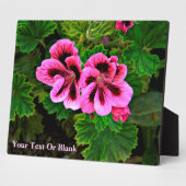 Roze bloemen 1 fotoplaat (Zijkant)