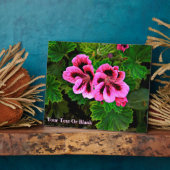 Roze bloemen 1 fotoplaat (Zijkant)