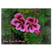 Roze bloemen 1 snijplank (Voorkant)