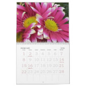 Roze Bloemen 2025 Kalender met Grote Getallen (Feb 2026)