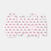 Roze Bloemen 21e Verjaardag Bedankdoosjes (Uitgevouwen)