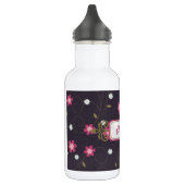 Roze bloemen 32 oz. waterfles  (Links)