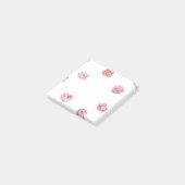 Roze Bloemen 3x3 Sticky Note (Schuin)