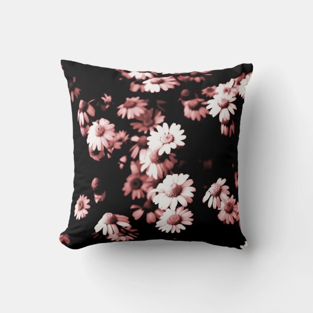 Roze Bloemen #4250 Sierkussen (Voorkant)