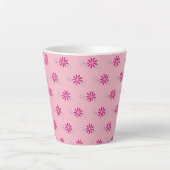 Roze Bloemen 4Laila Latte Mok (Voorkant)