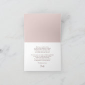 Roze Bloemen 80e Verjaardagsfeestje Gasten Bedankkaart (Binnen)