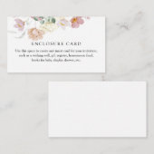 Roze Bloemen Aangepaste Enclosure Kaart (Voorkant / Achterkant)