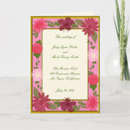 Roze bloemen Aangepaste Kaart programma