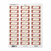 Roze bloemen Aangepaste labels (Full Sheet)