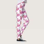 Roze bloemen Aangepaste Leggings foto's (Rechts)