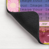 Roze bloemen Aangepaste Muismat (Hoek)