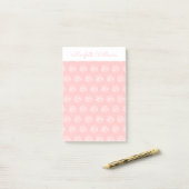 Roze bloemen Aangepaste post-it notities Post-it® Notes (Op bureau)