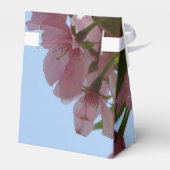 Roze bloemen Aangepaste tekst Bedankdoosjes (Achterkant)