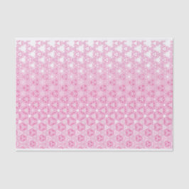 Roze Bloemen Abstract Design Tissuepapier
