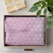 Roze Bloemen Abstract Design Tissuepapier (Geschenk)