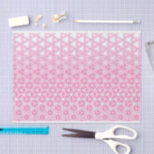 Roze Bloemen Abstract Design Tissuepapier (Craft)