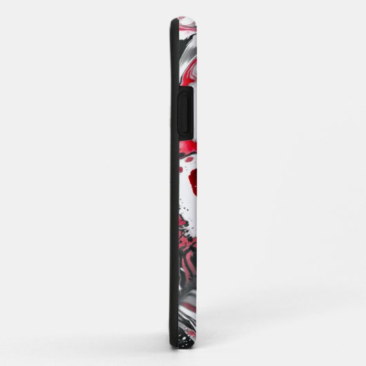 Roze bloemen Abstract schilderen Case-Mate iPhone Case (Achterkant/rechts)