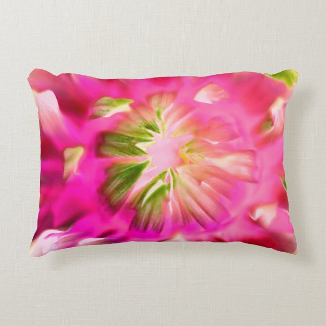 Roze bloemen AfdrukAccent Pillow Accent Kussen (Voorkant)