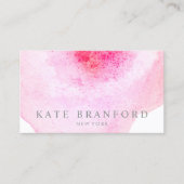 Roze Bloemen Afspraak Afsprakenkaartje (Voorkant)