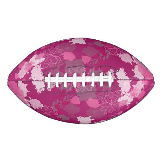 roze bloemen american football (Voorkant)