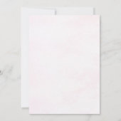 Roze Bloemen Baby is Brouwen Tea Party Baby shower Kaart (Achterkant)