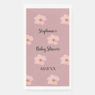 Roze Bloemen Baby shower Petunia Patroon Artsy 202 Servet