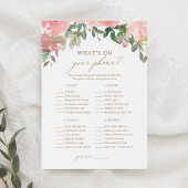 Roze Bloemen Baby shower Wat is er op uw telefoon  Kaart