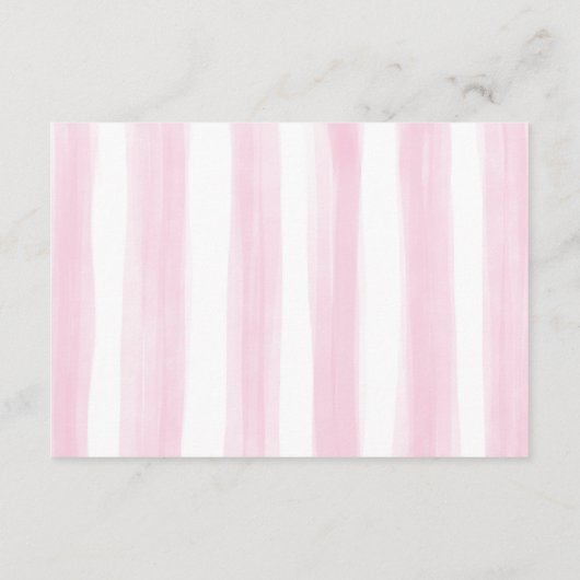 Roze Bloemen Babykleding Boeken voor Baby Meisje Informatiekaartje (Achterkant)