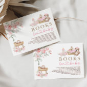 Roze Bloemen Babykleding Boeken voor Baby Meisje Informatiekaartje