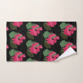 Roze bloemen bad handdoek (Handdoek)