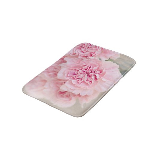 Roze bloemen badmat (Gekanteld)