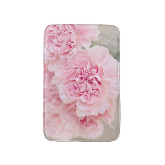 Roze bloemen badmat (Voorkant Verticaal)
