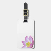 Roze bloemen bagagelabel (Voorkant verticaal)