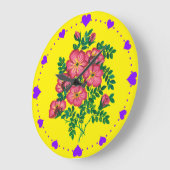 Roze Bloemen Banket Grote Klok (Hoek)