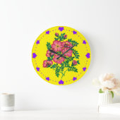 Roze Bloemen Banket Grote Klok (Huis)