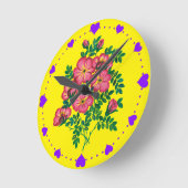 Roze Bloemen Banket Ronde Klok (Hoek)