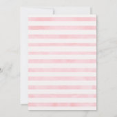 Roze Bloemen Banner Safari Baby's Dank u kaart (Achterkant)