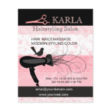 Roze bloemen Beauty Salon Dryer Hair Stylist