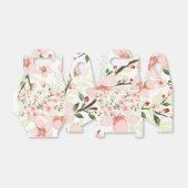 Roze bloemen bedankdoosjes (Uitgevouwen)