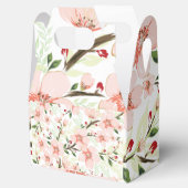 Roze bloemen bedankdoosjes (Geopend)